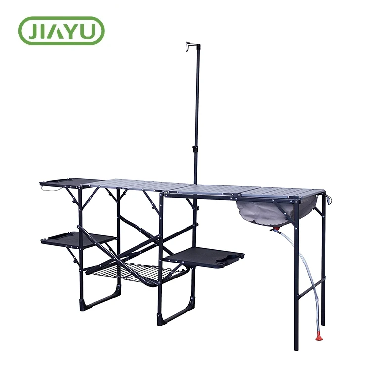 11 Mesa de campamento de aluminio plegable portátil