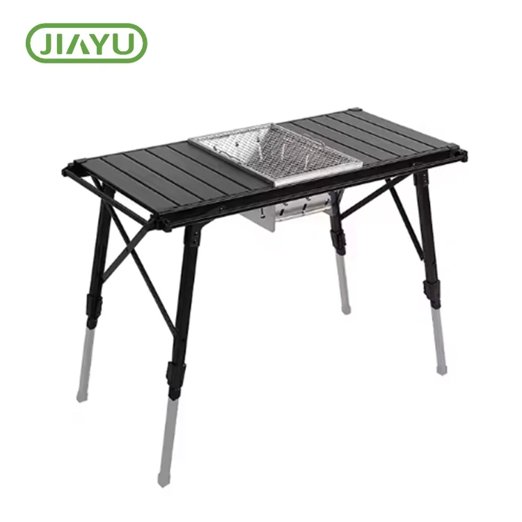 Mesa de barbacoa para acampar plegable ajustable