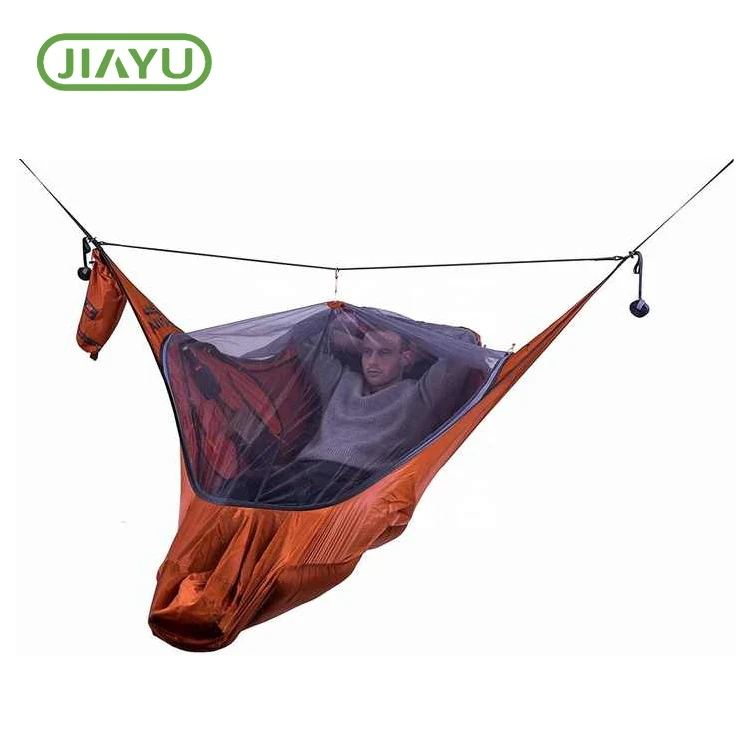 Hamaca para acampar de viaje con mochila