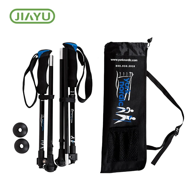 Polo de trekking plegable de doble manija