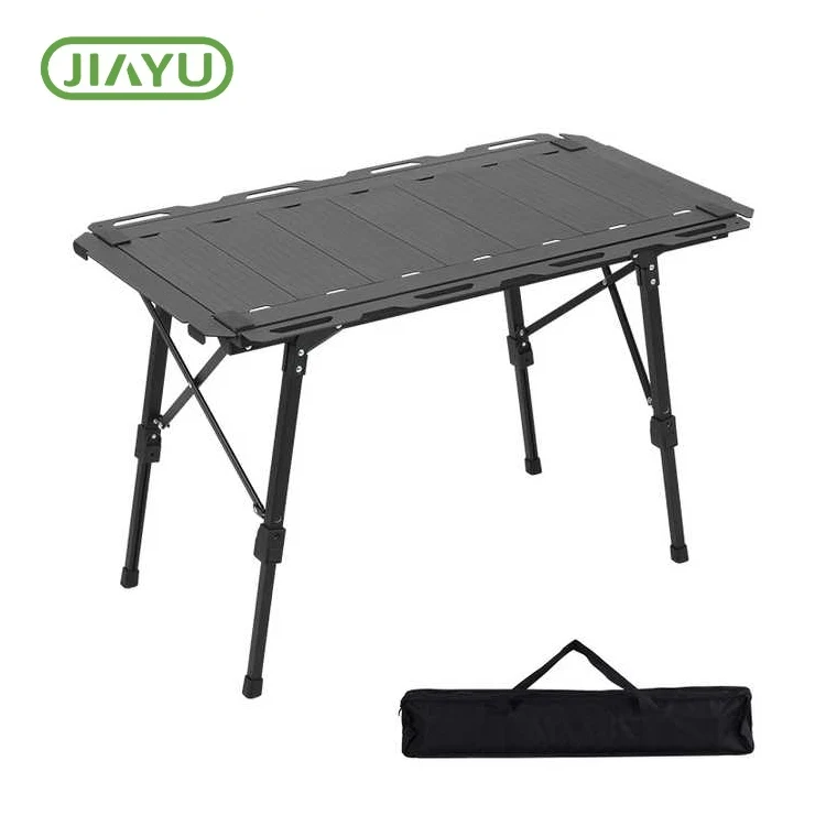 Mesa de acampar al aire libre de aluminio plegable
