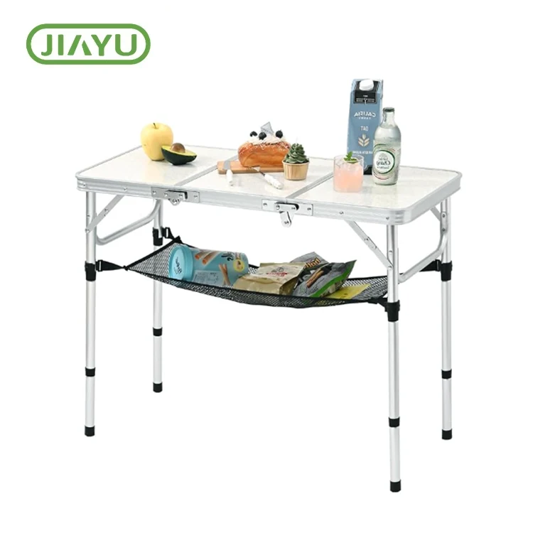 Mesa de campamento de aluminio portátil