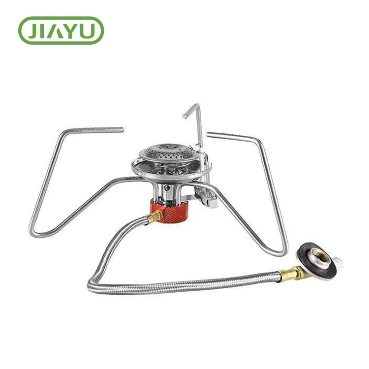 Estufa de gas para acampar de acero inoxidable portátil