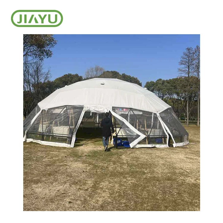 Tienda de campamento base geodésica táctica a prueba de viento
